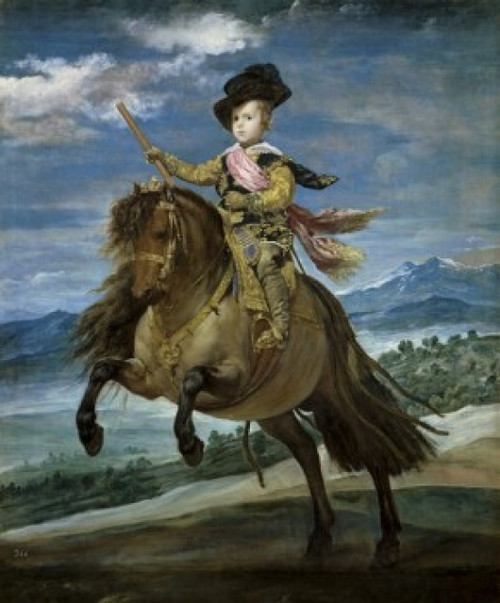 Prince  Carlos Balthasar on  Horseback  c. 1635-1636  Diego Velazquez    Oil on canvas  Museo del Prado  Madrid    Poster Print - Item # VARSAL11582175