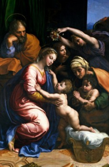 The Holy Family by Raphael   1518     Paris   Musee du Louvre Poster Print - Item # VARSAL11582293