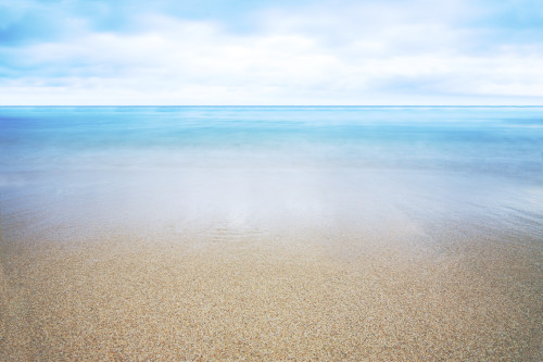 Hawaii, Oahu, Beautiful Seascape Of The Ocean And Sand. PosterPrint - Item # VARDPI1974313