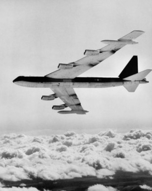 High angle view of a military airplane in flight B-52C Stratofortress  Poster Print (18 x 24) - Item # SAL25529196 - Posterazzi