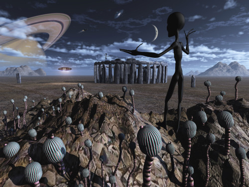 Alien explorers on an alien world Poster Print - Item # VARPSTMAS100126S