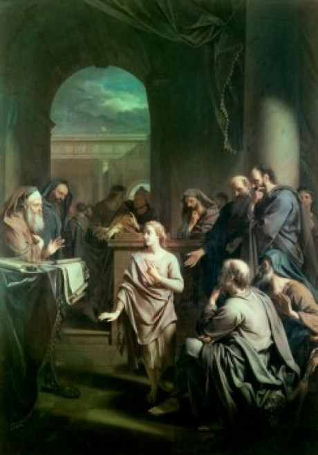 The Boy Jesus in Temple   Adriaen van der Werff Poster Print - Item # VARSAL9008950