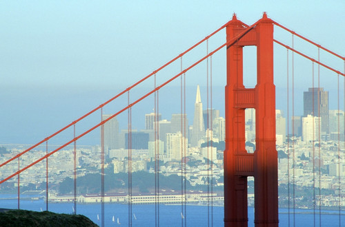 R.Watts; Golden Gate Bridge, San Francisco, Ca PosterPrint