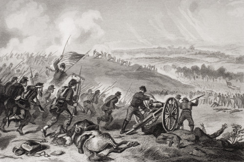 Battle Of Gettysburg Pennsylvania July 1863. Final Charge Of The Union Forces At Cemetery Hill PosterPrint - Item # VARDPI1857791