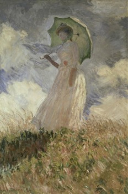 モネ「Woman with a Parasol turned to the Right 