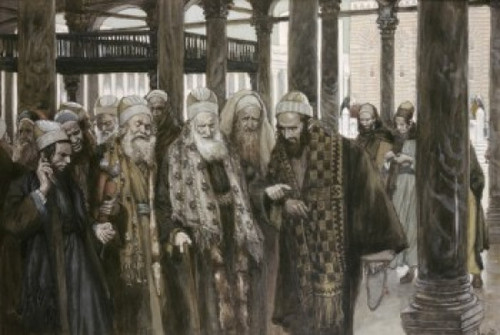 Chief Priests Take Counsel Together  James Tissot  Poster Print - Item # VARSAL999196