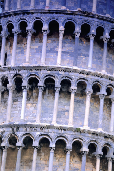 Closeup Of The Leaning Tower Of Pisa Tuscany Italy PosterPrint - Item # VARDPI1763870