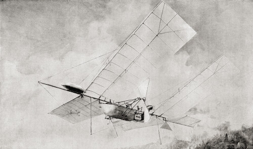 The Langley Aerodrome Flying Machine In Flight In The 19Th Century. From The Strand Magazine Published 1897. PosterPrint - Item # VARDPI2220890