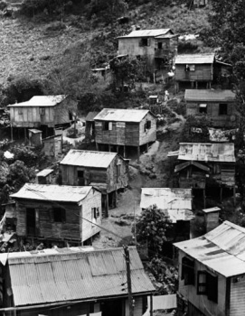 High angle view of houses on a hill  Puerto Rico Poster Print - Item # VARSAL25540795