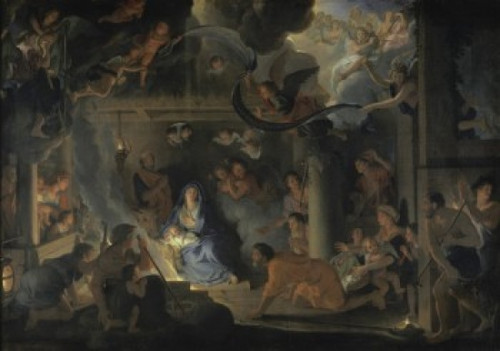 Adoration of the Shepherds   Charles Le Brun   Musee du Louvre  Paris Poster Print - Item # VARSAL11582005