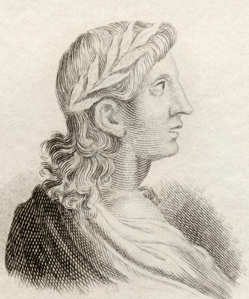Publius Vergilius Maro, 70 Bc To 19 Bc. Classical Roman Poet. From Crabb's Historical Dictionary Published 1825. PosterPrint - Item # VARDPI1905770