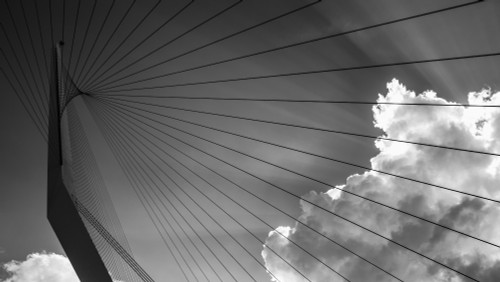 The Chords of Jerusalem Bridge in the late afternoon; Jerusalem, Israel PosterPrint - Item # VARDPI12270093