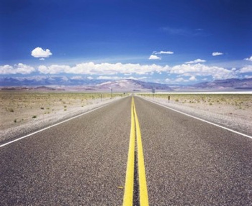 Highway 6 passing through a desert  Esmeralda County  Nevada  USA Poster Print by Panoramic Images (24 x 20) - Item # PPI141824