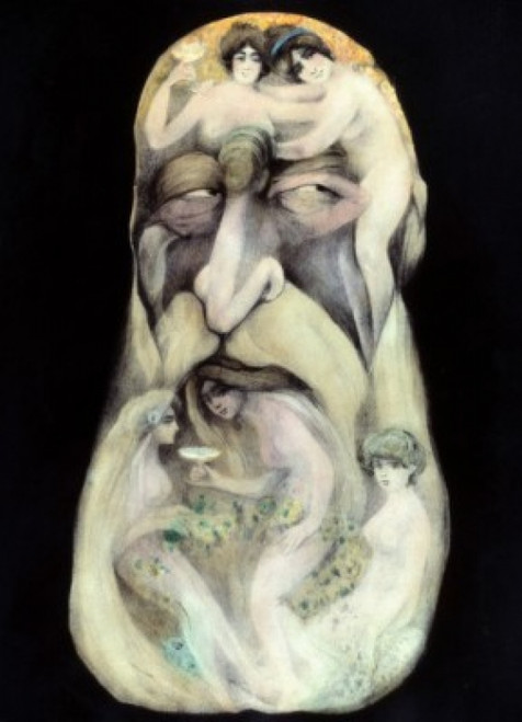 The Bearded Man  French Postcards Poster Print - Item # VARSAL9001122