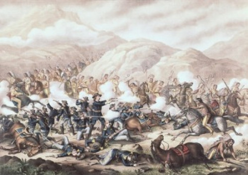 Battle of the Big Horn  Cprt. 1899  Kurz & Allison Art Publishers Poster Print - Item # VARSAL900116189