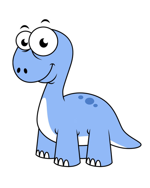 Cute illustration of a Brontosaurus Poster Print - Item # VARPSTSTK600021P