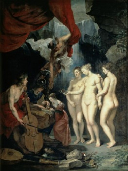 The Education of Marie de Medici   1622  Peter Paul Rubens  Musee du Louvre  Paris  France Poster Print - Item # VARSAL11582096