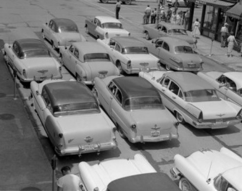 High angle view of cars on a road Poster Print - Item # VARSAL2555556