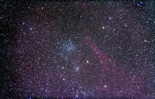 Open cluster Messier 38 in the constellation Auriga with nearby nebulosity and small cluster NGC 1907 Poster Print - Item # VARPSTADY200117S