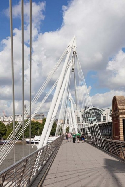 Golden Jubilee Bridge  Thames River  London  England Poster Print by Panoramic Images (12 x 18) - Item # PPI158648