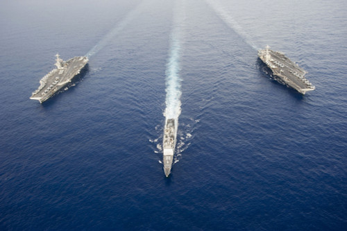 USS George Washington, USS Mobile Bay, & USS John C. Stennis Poster Print - Item # VARPSTSTK106313M