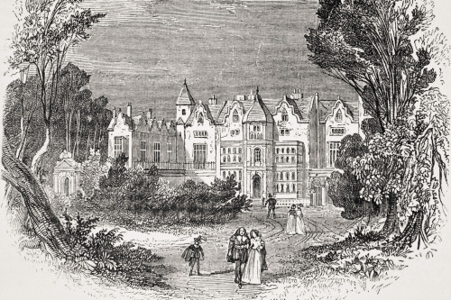 Holland House Kensington England Residence Of Joseph Addison From Old England's Worthies By Lord Brougham And Others Published London Circa 1880's PosterPrint - Item # VARDPI1855425