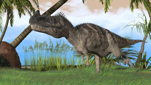 Ceratosaurus hunting in a prehistoric environment Poster Print - Item # VARPSTKVA600200P