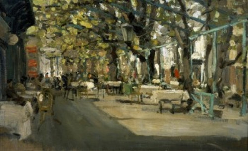 Caf in Yalta   1905   Konstantin Alekseevic Korovin   Tretiakov Gallery  Moscow    Poster Print - Item # VARSAL261359