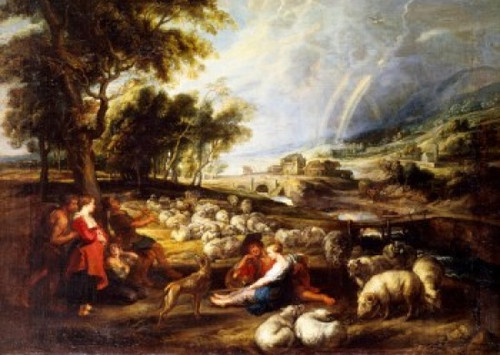 Landscape in a Rural Setting by Peter Paul Rubens  17th Century   France  Paris  Musee du Louvre Poster Print - Item # VARSAL11582090