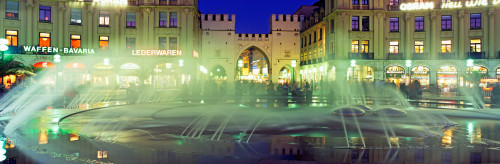 Fountain in front of the Karlstor, Karlsplatz, Munich, Bavaria, Germany Poster Print - Item # VARPPI167401