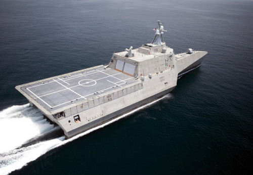 The littoral combat ship Independence underway during builder's trials in the Gulf of Mexico Poster Print - Item # VARPSTSTK103171M