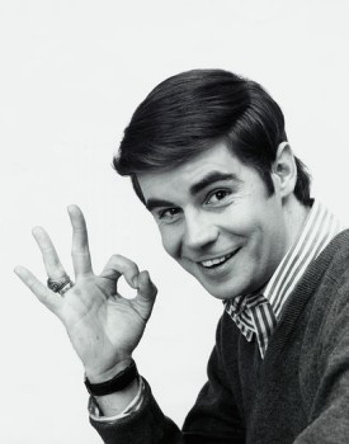 Portrait of a young man smiling and making an ok gesture Poster Print - Item # VARSAL25512487