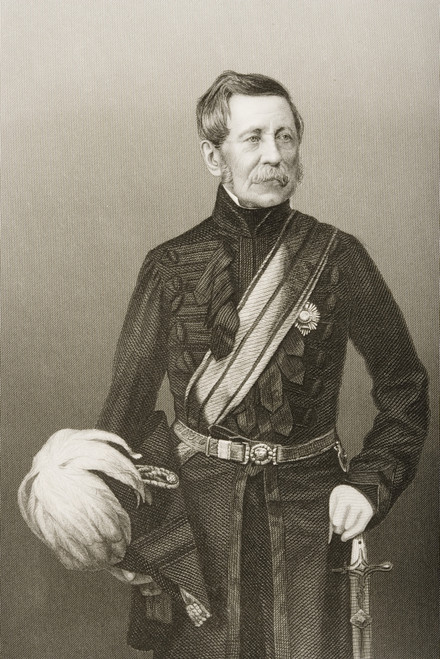 Sir John Fox Burgoyne,1782-1871.British Field Marshal. From An Engraving By D.J.Pound From A Photograph By Mayall. From The Book The Drawing-Room Portrait Gallery Of Eminent Personages Volume 2. Published In London 1859. PosterPrint - Item # VARDPI18