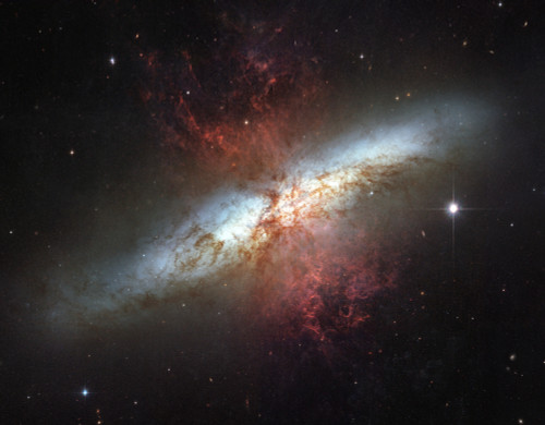 Starburst galaxy, Messier 82 Poster Print - Item # VARPSTSTK201237S