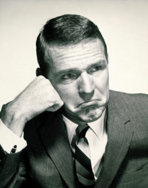 Close-up of a businessman looking sad Poster Print - Item # VARSAL25512099