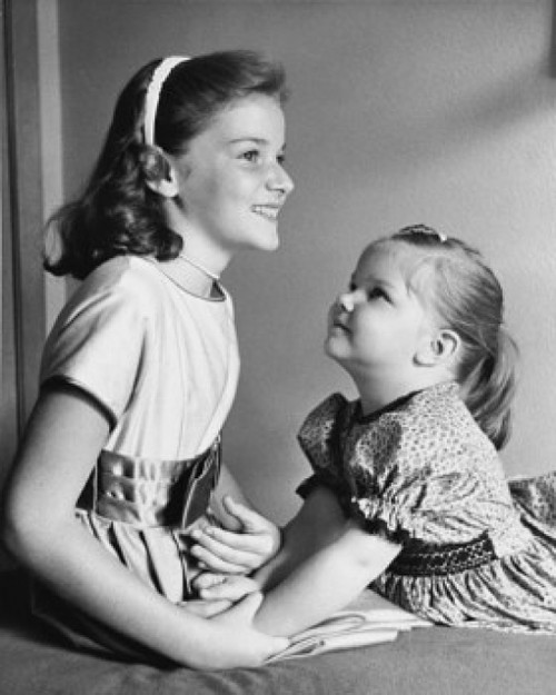 Close-up of two girls smiling Poster Print - Item # VARSAL25516476 Close-up of two girls smiling Poster Print - Item # VARSAL25516476