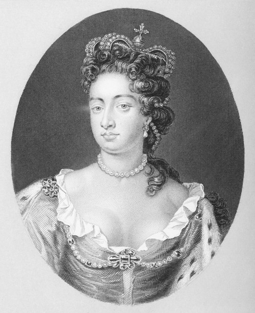 Queen Anne, 1665-1714 Queen Of Great Britain From 1702 To 1714. Second Daughter Of James Ii From The Book The Queens Of England, Volume Ii By Sydney Wilmot. Published London Circa. 1890. PosterPrint - Item # VARDPI1859992