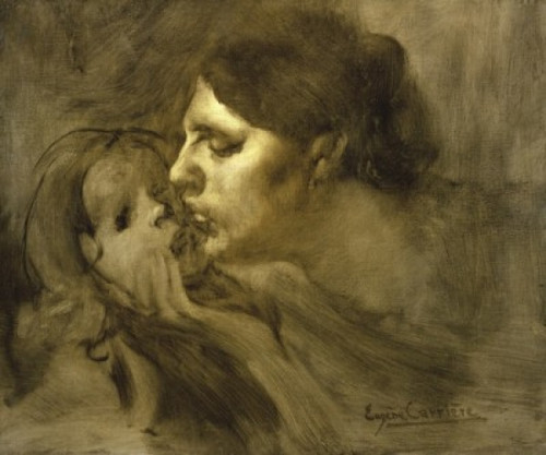 The Motherly Kiss     Eugene Carriere  Musee d'Orsay  Paris  Poster Print - Item # VARSAL1158862