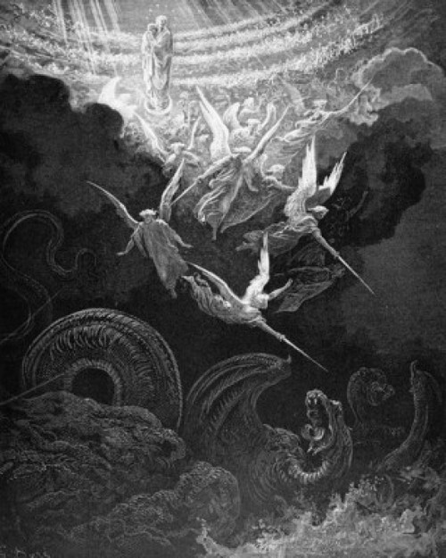 A Woman Clothed with the Sun  Gustave Dore  Engraving Poster Print - Item # VARSAL995103151