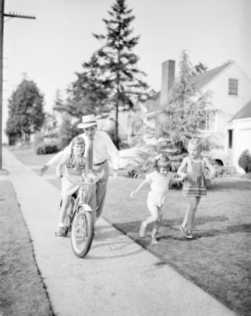 Father playing with daughters Poster Print - Item # VARSAL255424454