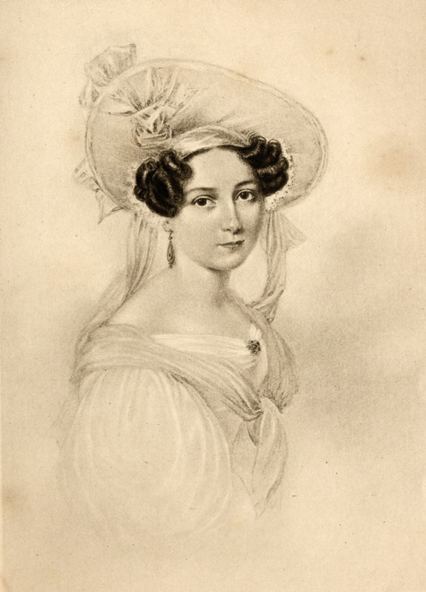 Princess Feodora Of Hohenlohe-Langenburg, 1807-1872. Stepsister Of Queen Victoria, From A Portrait By Gutekunst 1830. From The Book The Girlhood Of Queen Victoria 1832-1840. Published In London 1912. PosterPrint - Item # VARDPI1860558