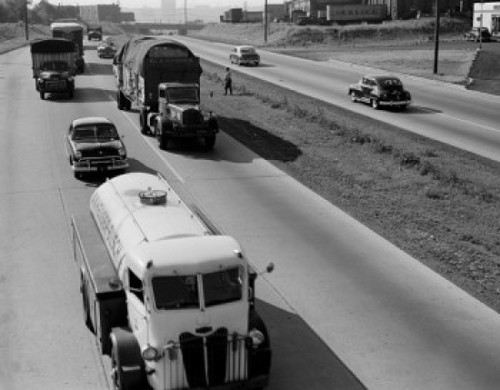 USA  New Jersey  Traffic on busy motorway Poster Print - Item # VARSAL255417063