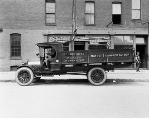 Side profile of a driver sitting in a truck Poster Print - Item # VARSAL25537567