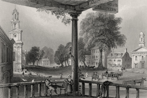 Northampton Massachusetts Usa From A 19Th Century Print Engraved By R Sands After W H Bartlett PosterPrint - Item # VARDPI1839434