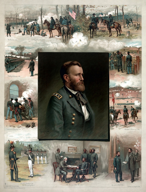 Digitally restored American history print of Ulysses S. Grant and his achievements Poster Print - Item # VARPSTJPA100264M