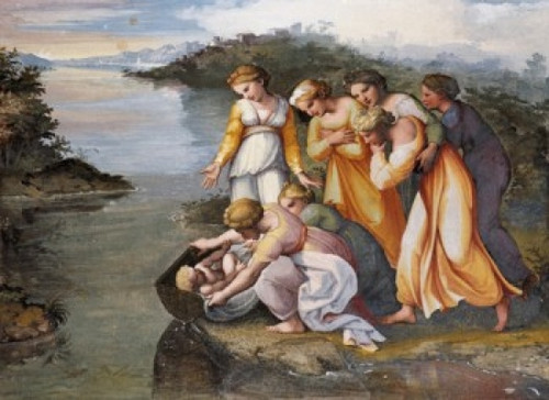 Moses Found in the Bulrushes  Raphael  St. Peter's Basilica  The Vatican  Rome Poster Print - Item # VARSAL900119331