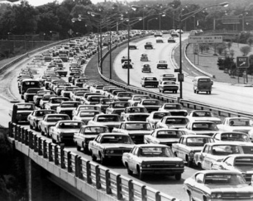 Traffic on a highway  Long Island Expressway  New York  New York State  USA Poster Print - Item # VARSAL25526564B