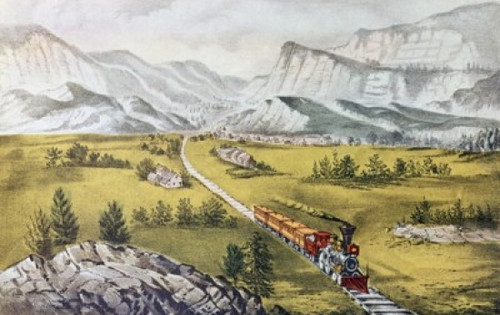 The Great West Currier & Ives Lithograph Poster Print - Item # VARSAL900131516