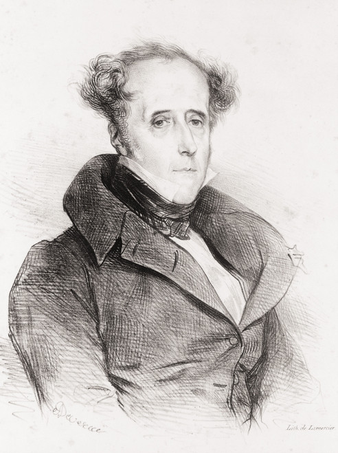 Fran?ois-Ren_ Vicomte De Chateaubriand 1768 To 1848 French Writer Politician Diplomat Lithograph By Lemercier After Drawing By Achille Deveria PosterPrint - Item # VARDPI1862532