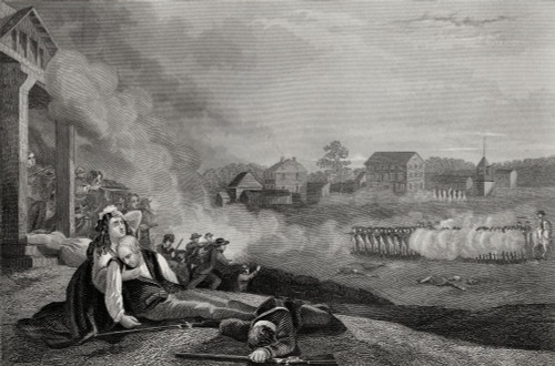 Battle At Lexington And Concorde Massachusetts Usa 1775. Engraved By J Rogers After Mcnevin From A 19Th Century Print PosterPrint - Item # VARDPI1839393
